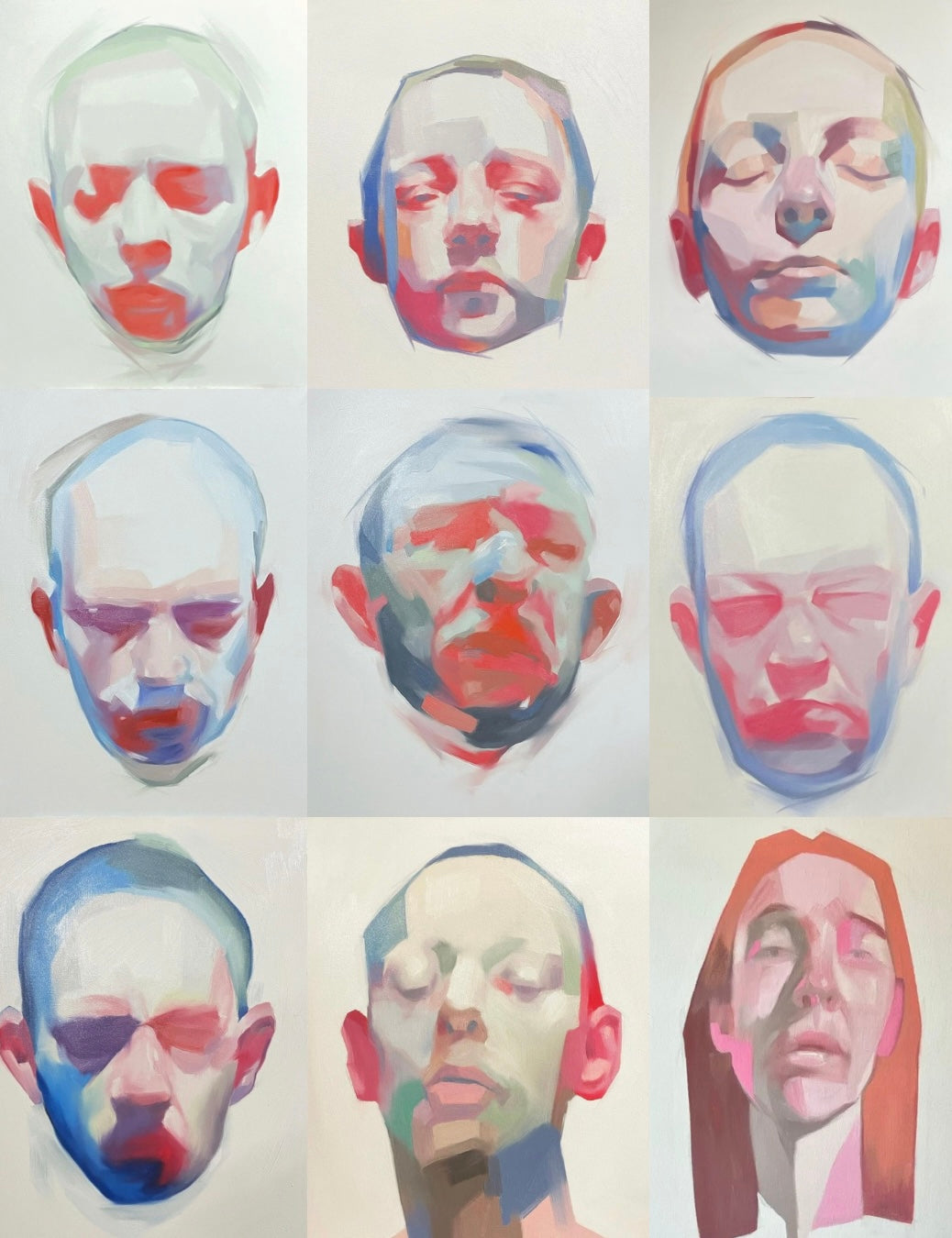 Modern Abstract Portraiture in Oils.
