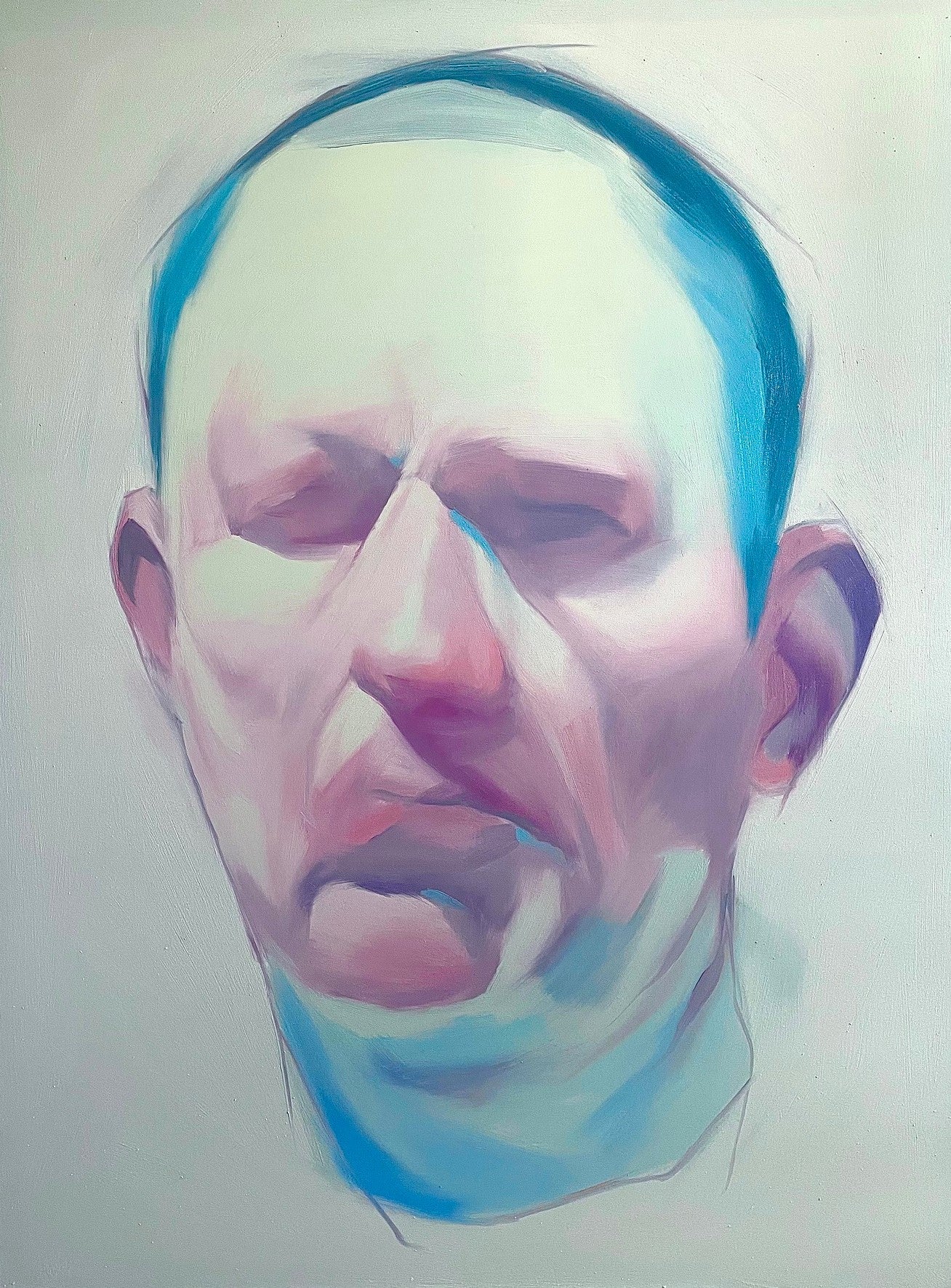 Untitled - Original oil portrait painting