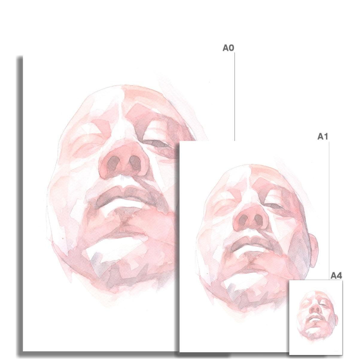 Abstract Watercolor Camilo 2 Portrait