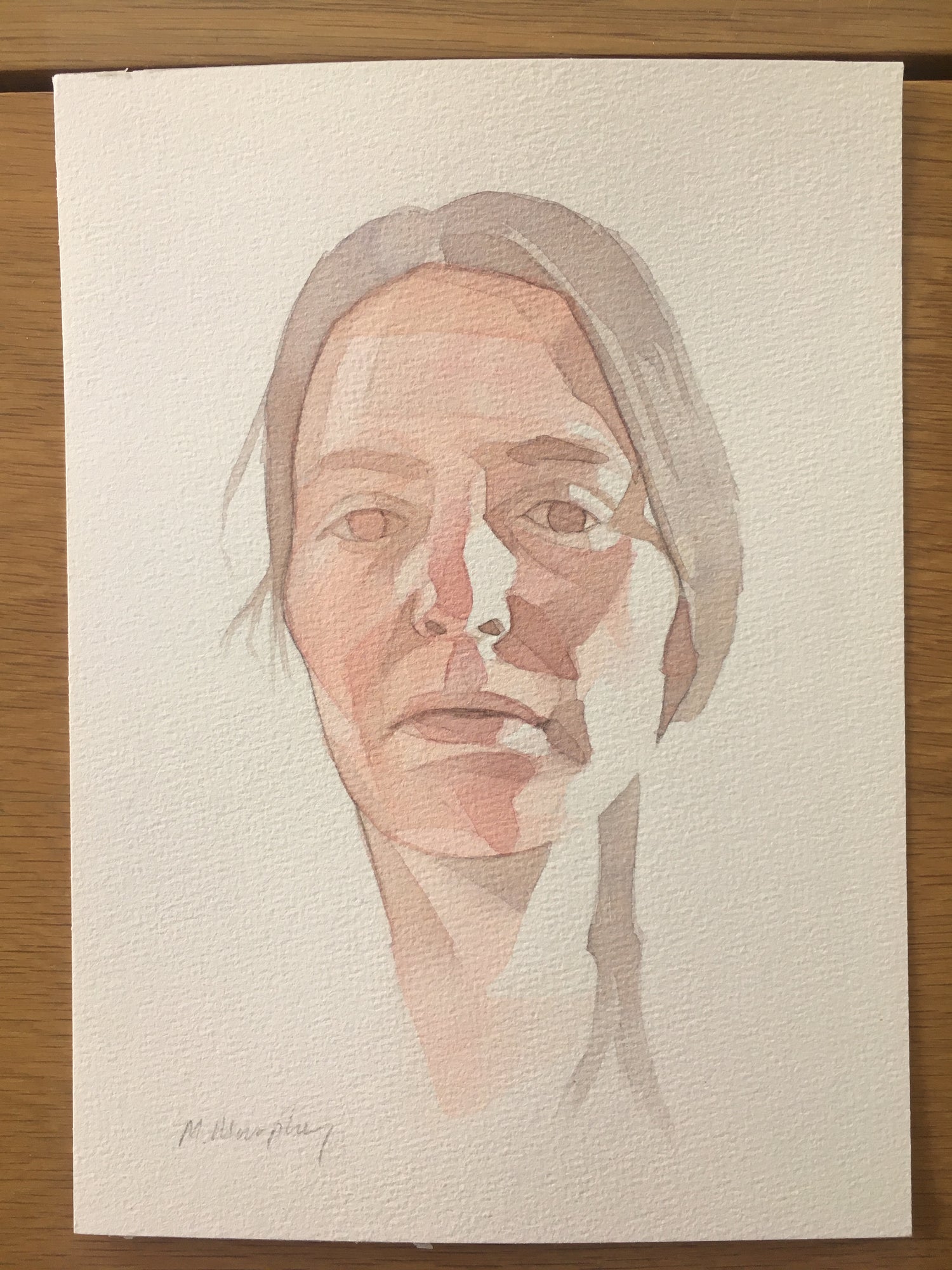 Abstract Watercolor Fabiola Painting