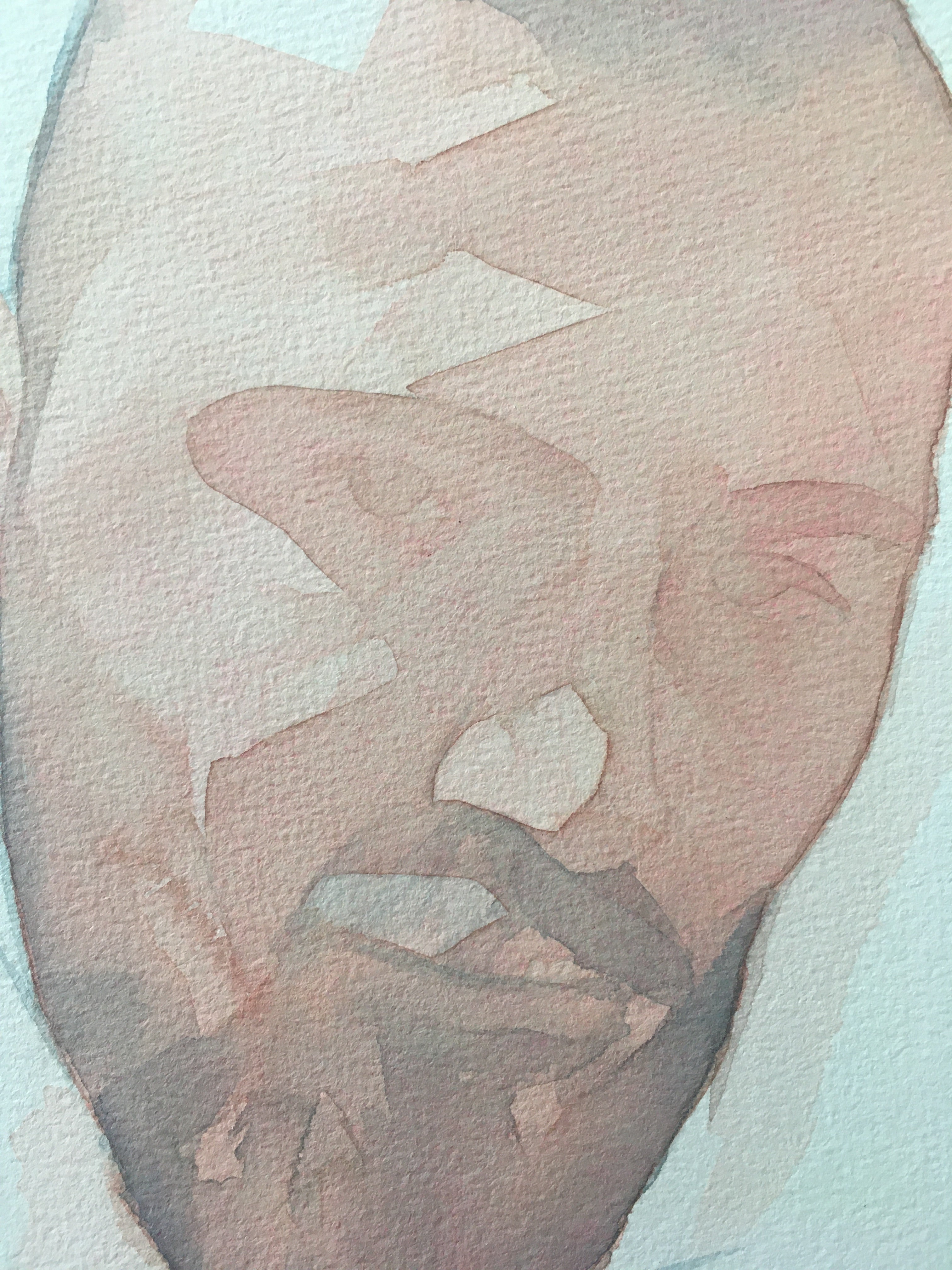 Abstract Gazing Portrait Painting