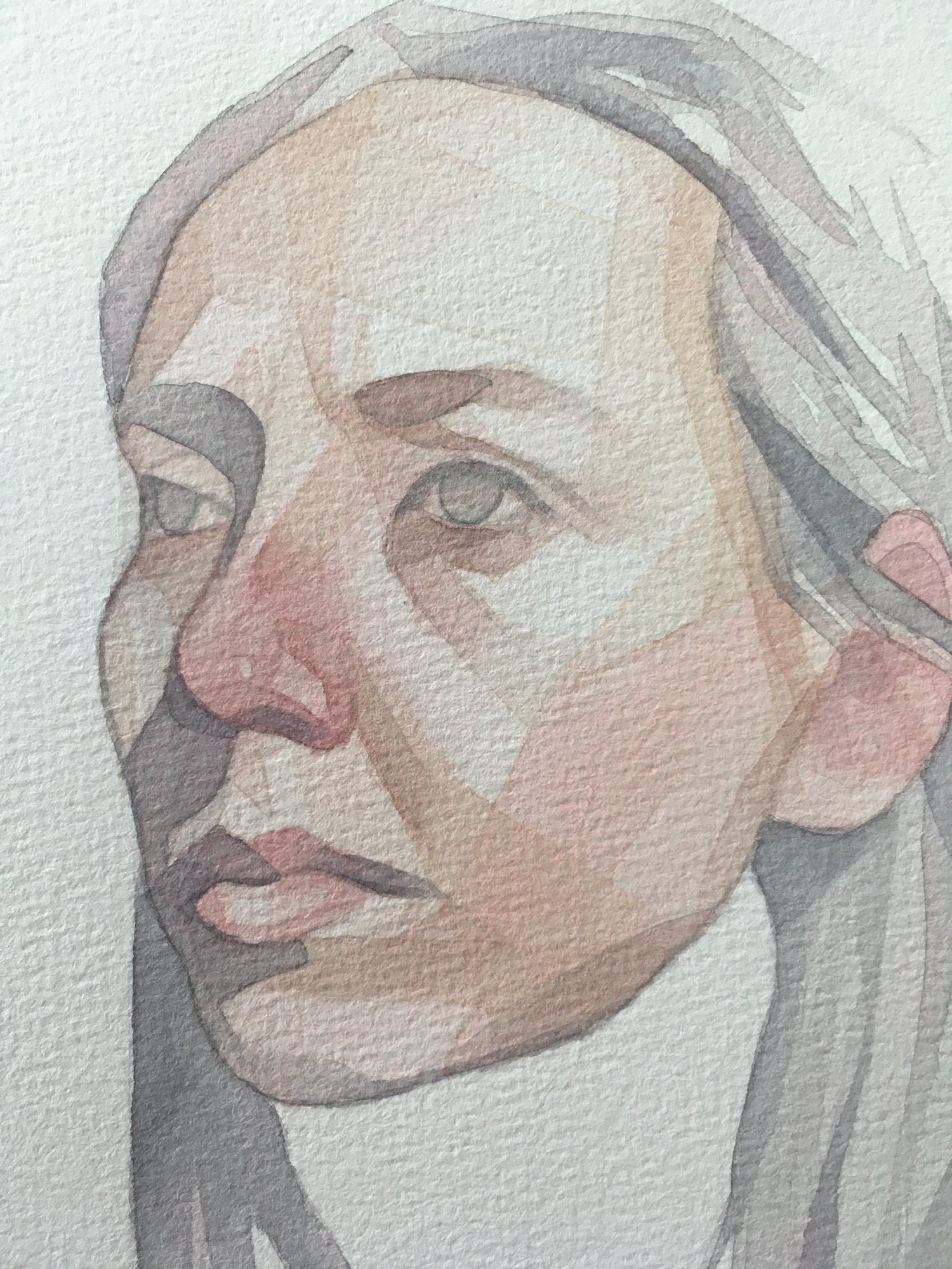 Abstract Fabiola Portrait Painting