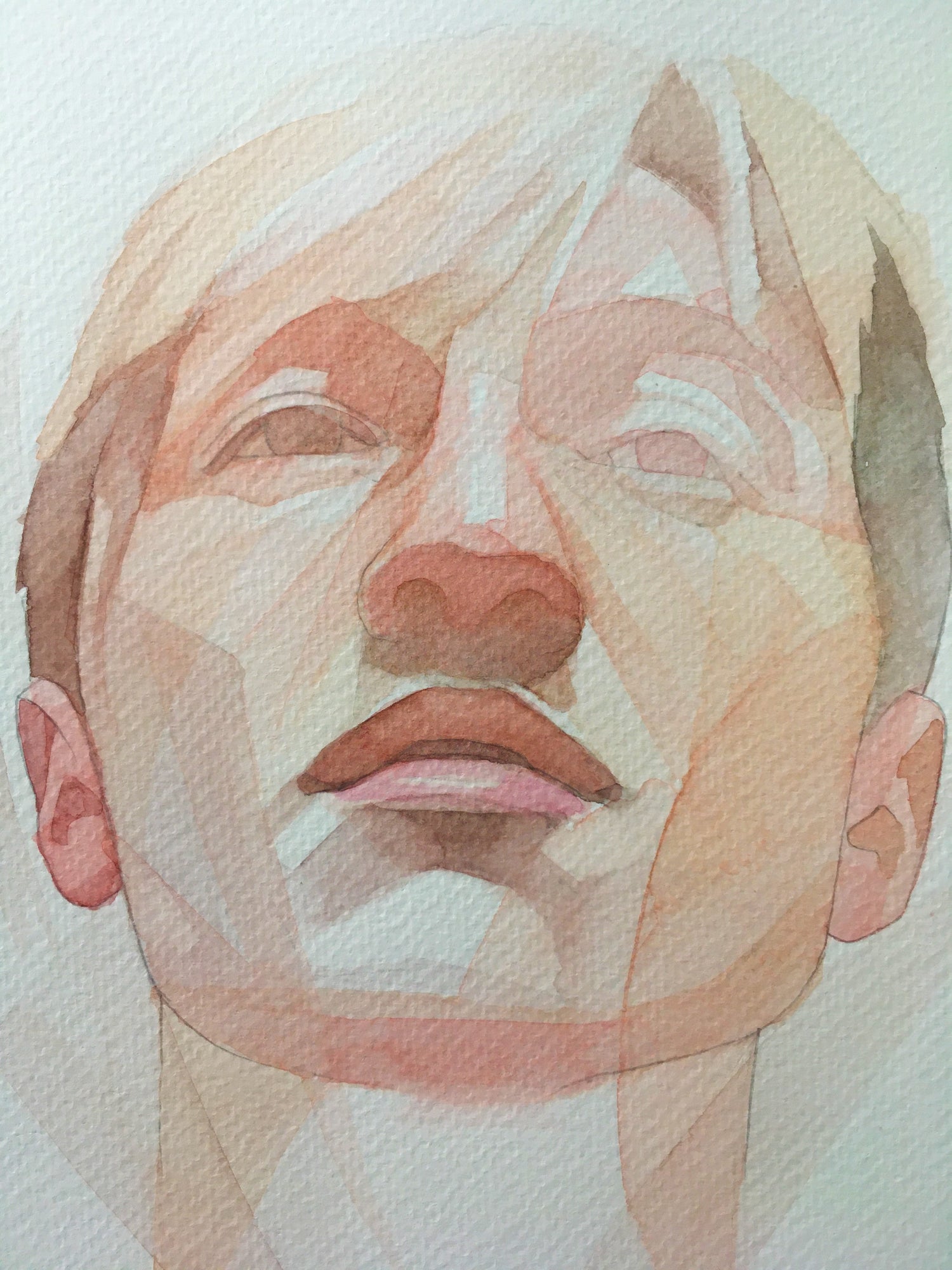 Abstract Jess Portrait Painting