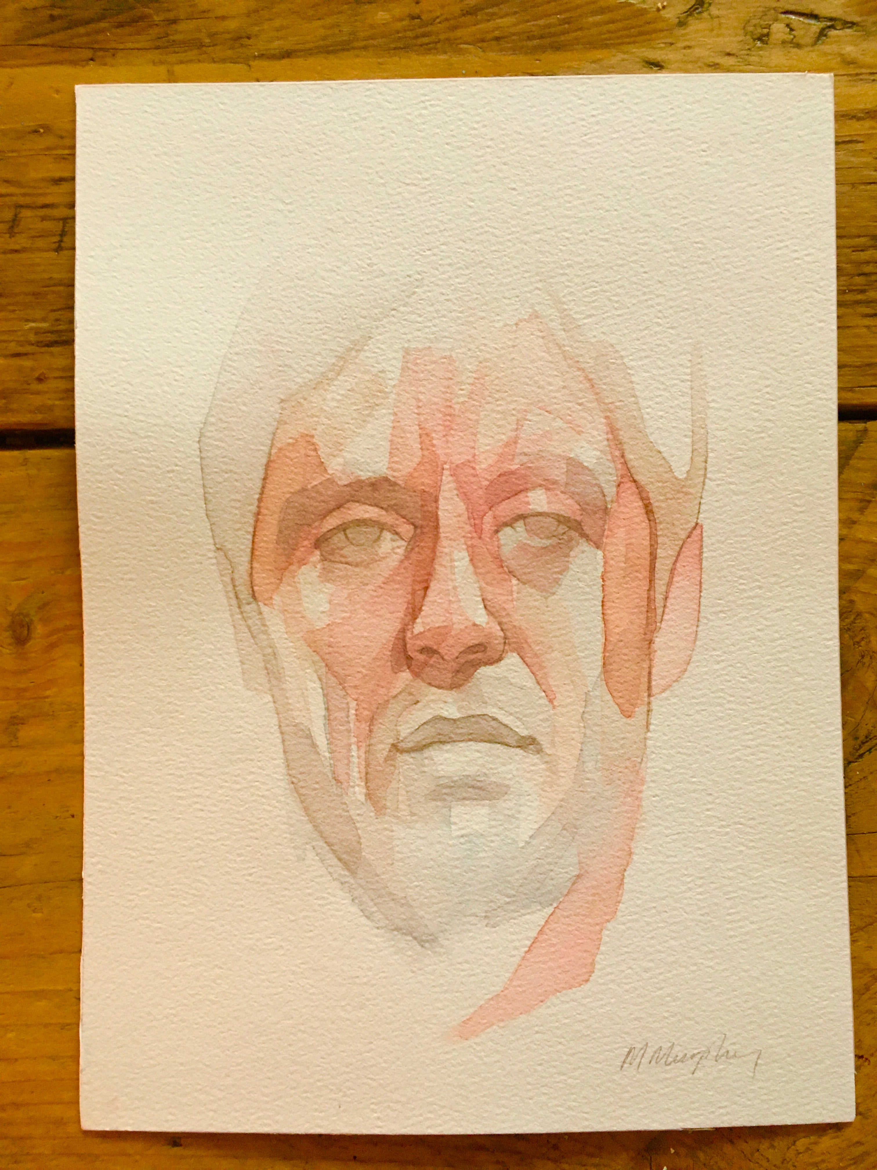 Tony Montana Original watercolour abstract portrait painting