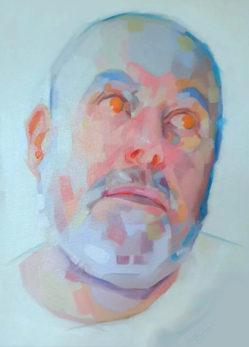 Portrait painted by a student