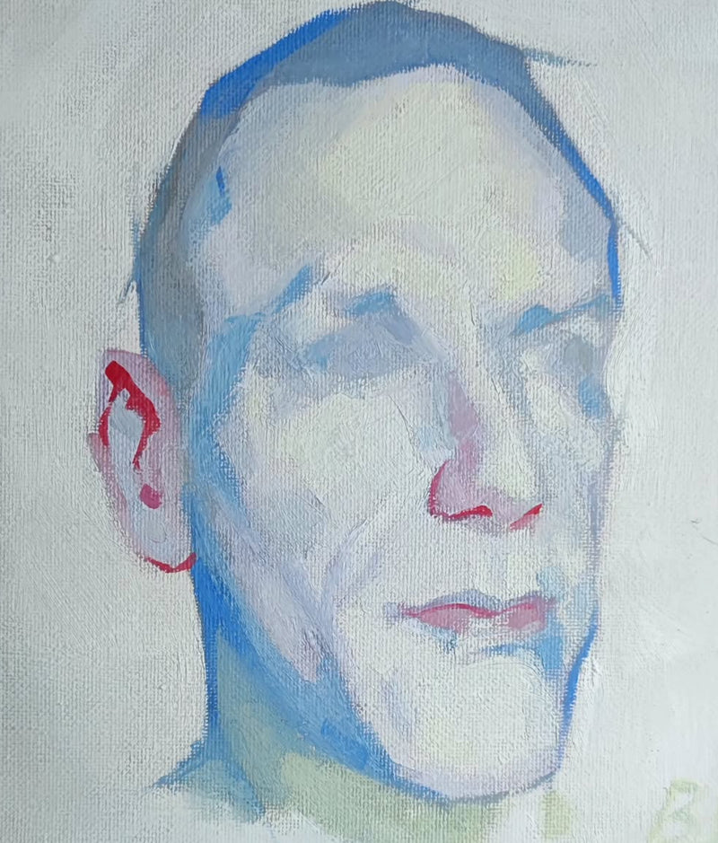 Portrait painted by a student