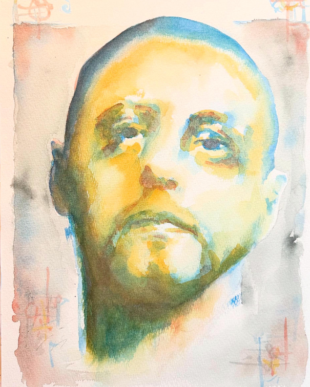 Portrait painted by a student