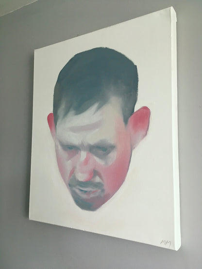Untitled - Original oil abstract portrait painting