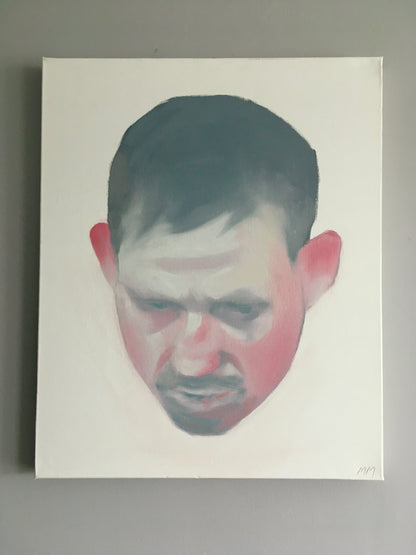 Untitled - Original oil abstract portrait painting