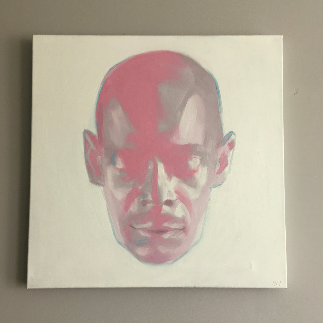 Untitled - Original oil abstract portrait painting