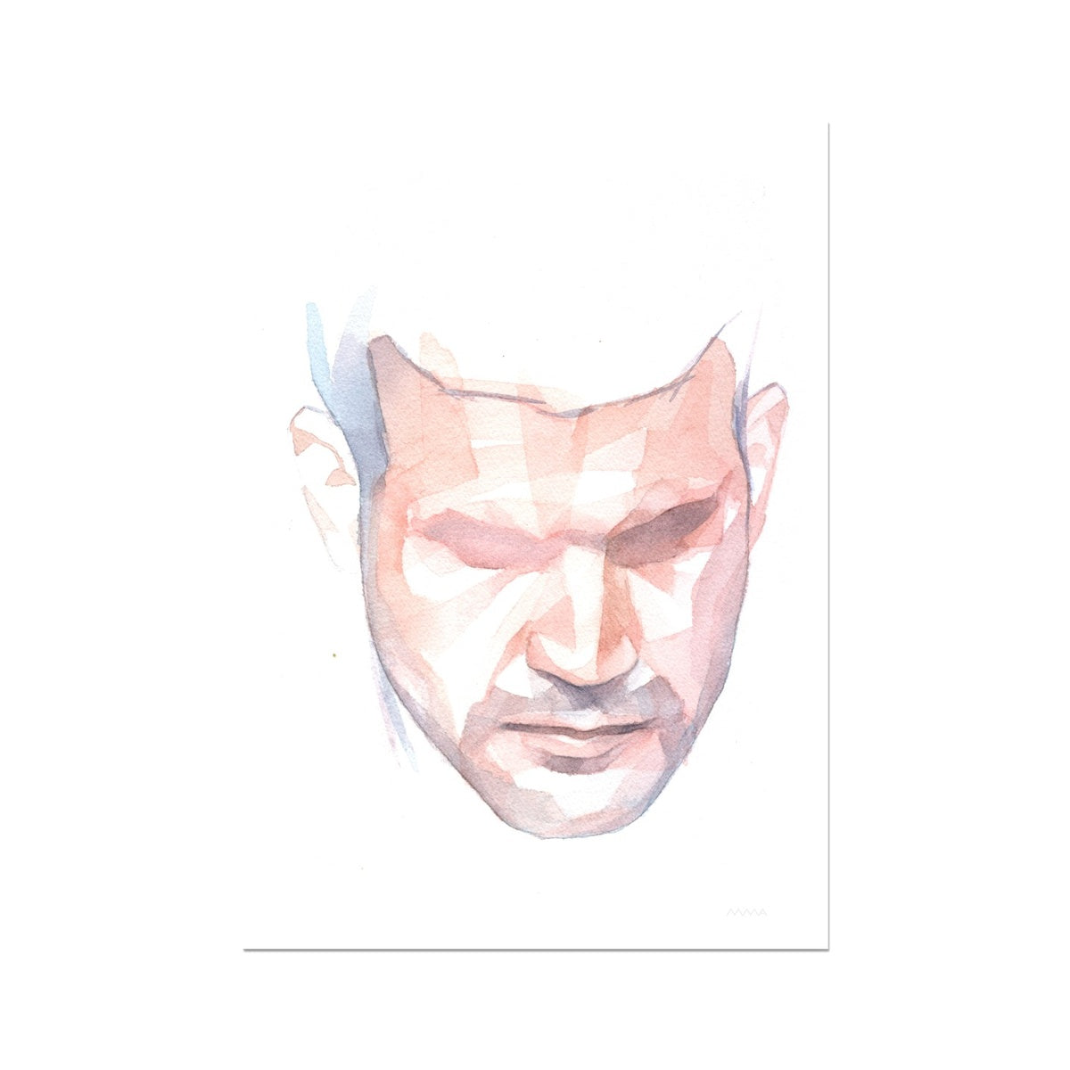 Abstract Watercolor Carl Portrait