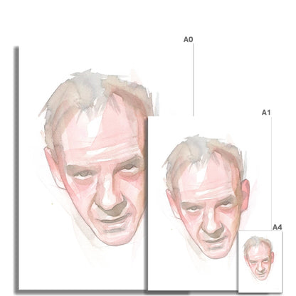 Abstract Watercolor Fatboy Slim Portrait 