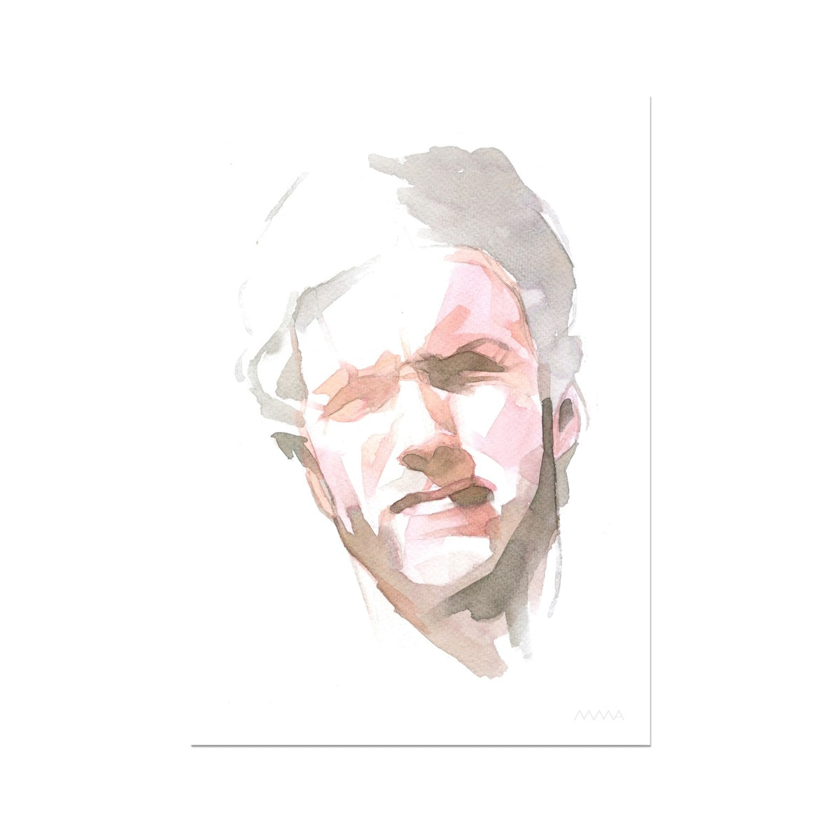 Clint Eastwood Watercolor Portrait 