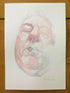 abstract watercolour portrait painting