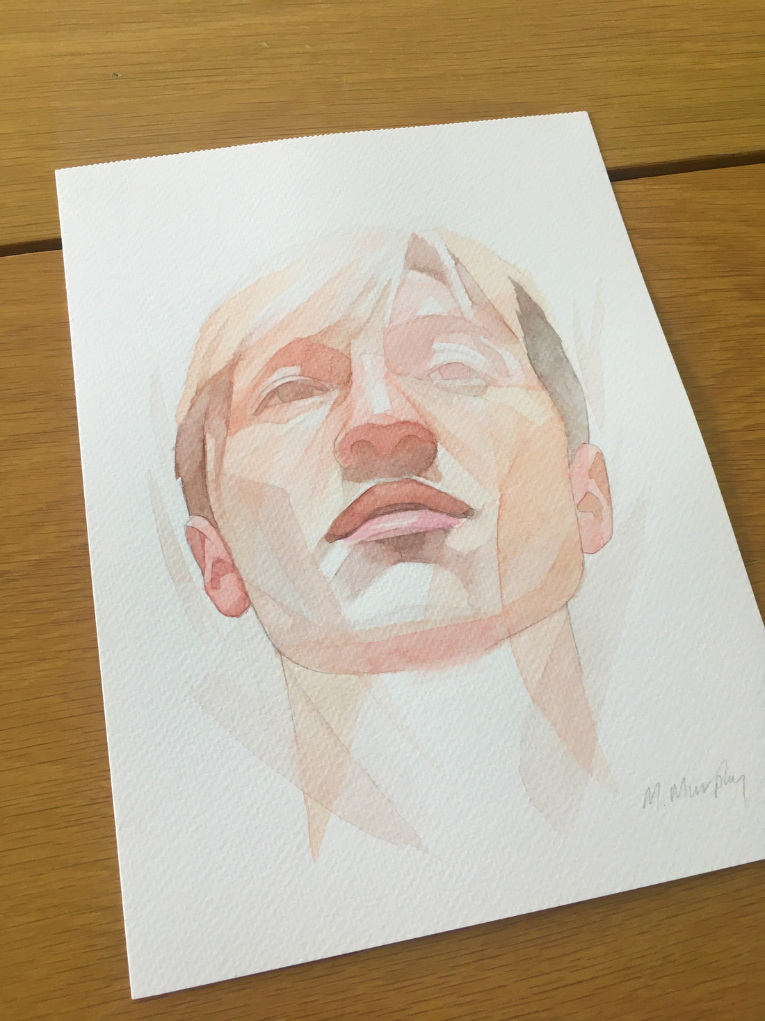 Abstract Jess Portrait Painting