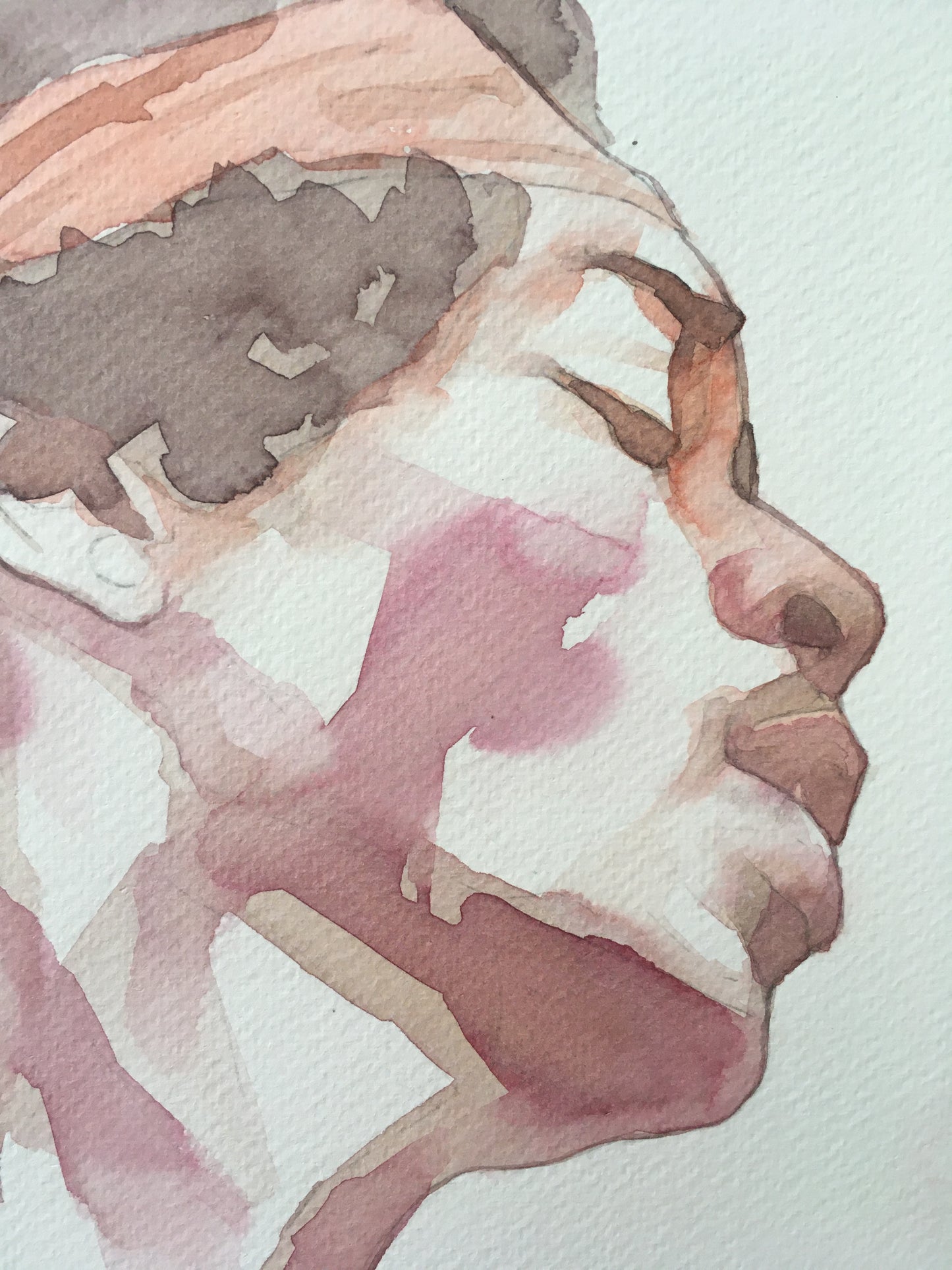 Watercolor Jimi Hendrix Painting