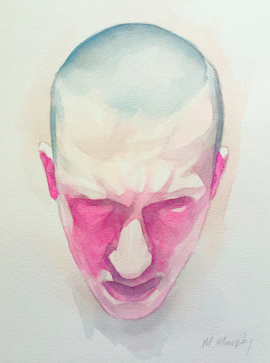 ‘Zhekoro' original watercolour abstract portrait painting