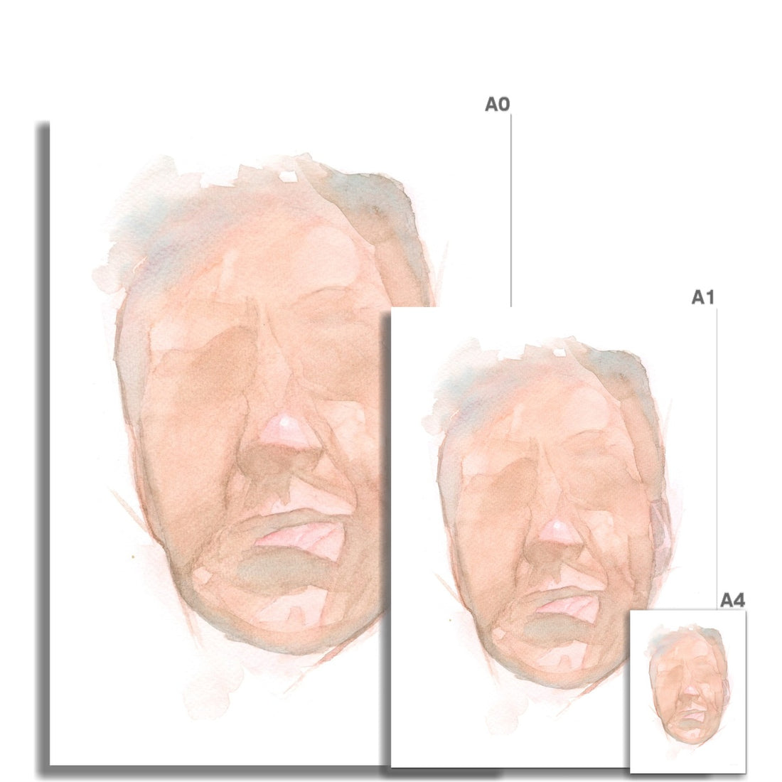 Abstract Watercolour Geth Portrait