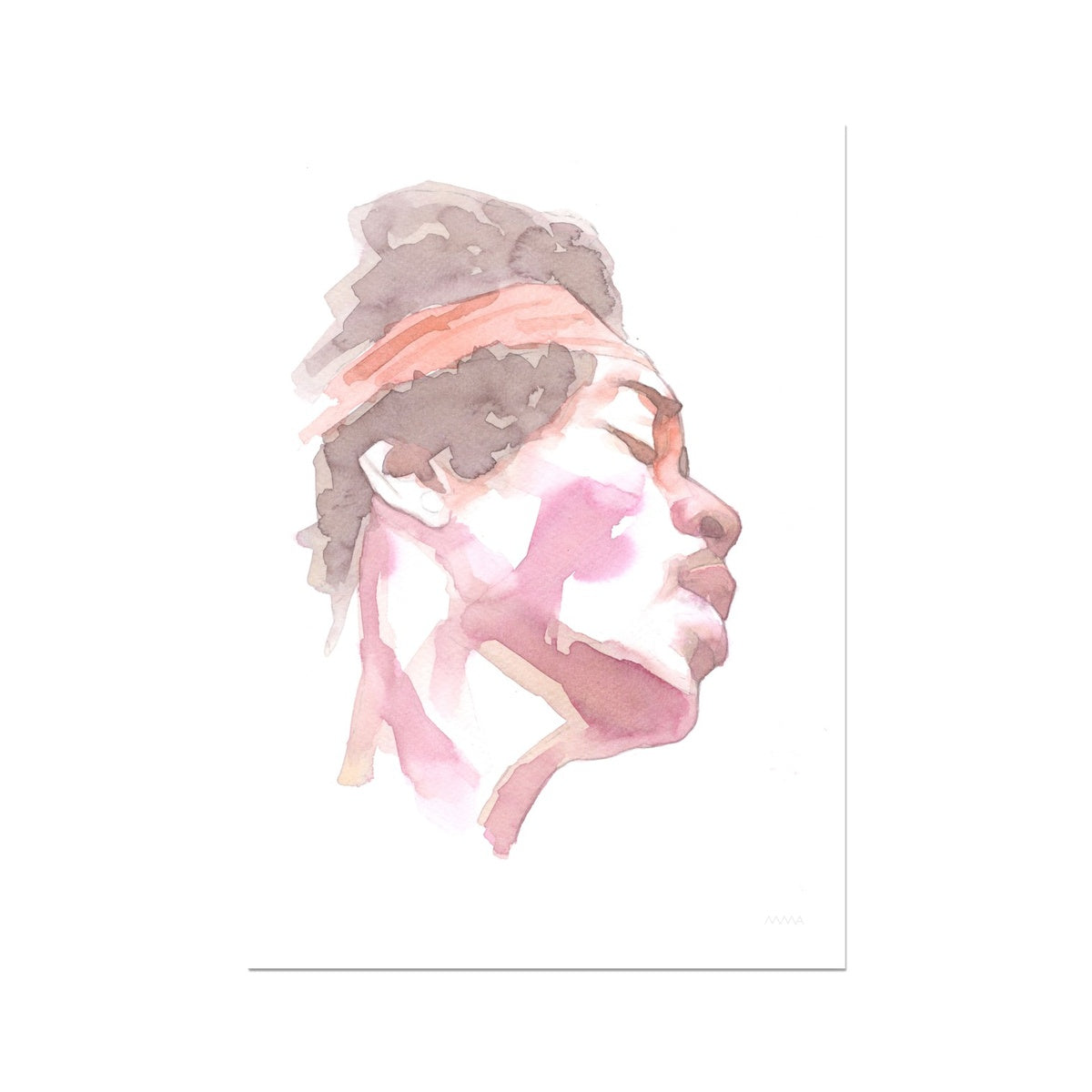 Abstract Jimi Hendrix Portrait