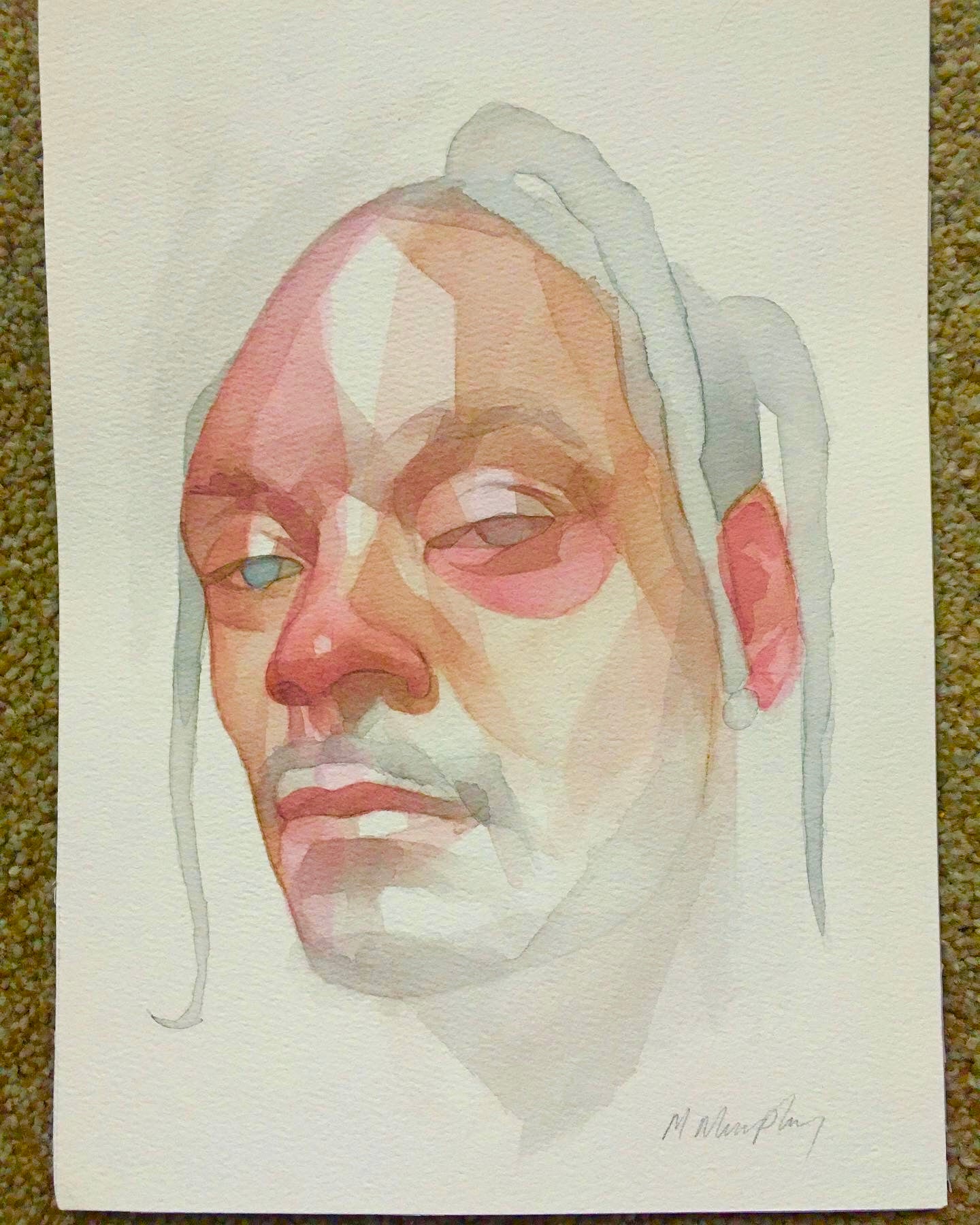 Snoop Dogg Original watercolour abstract portrait painting