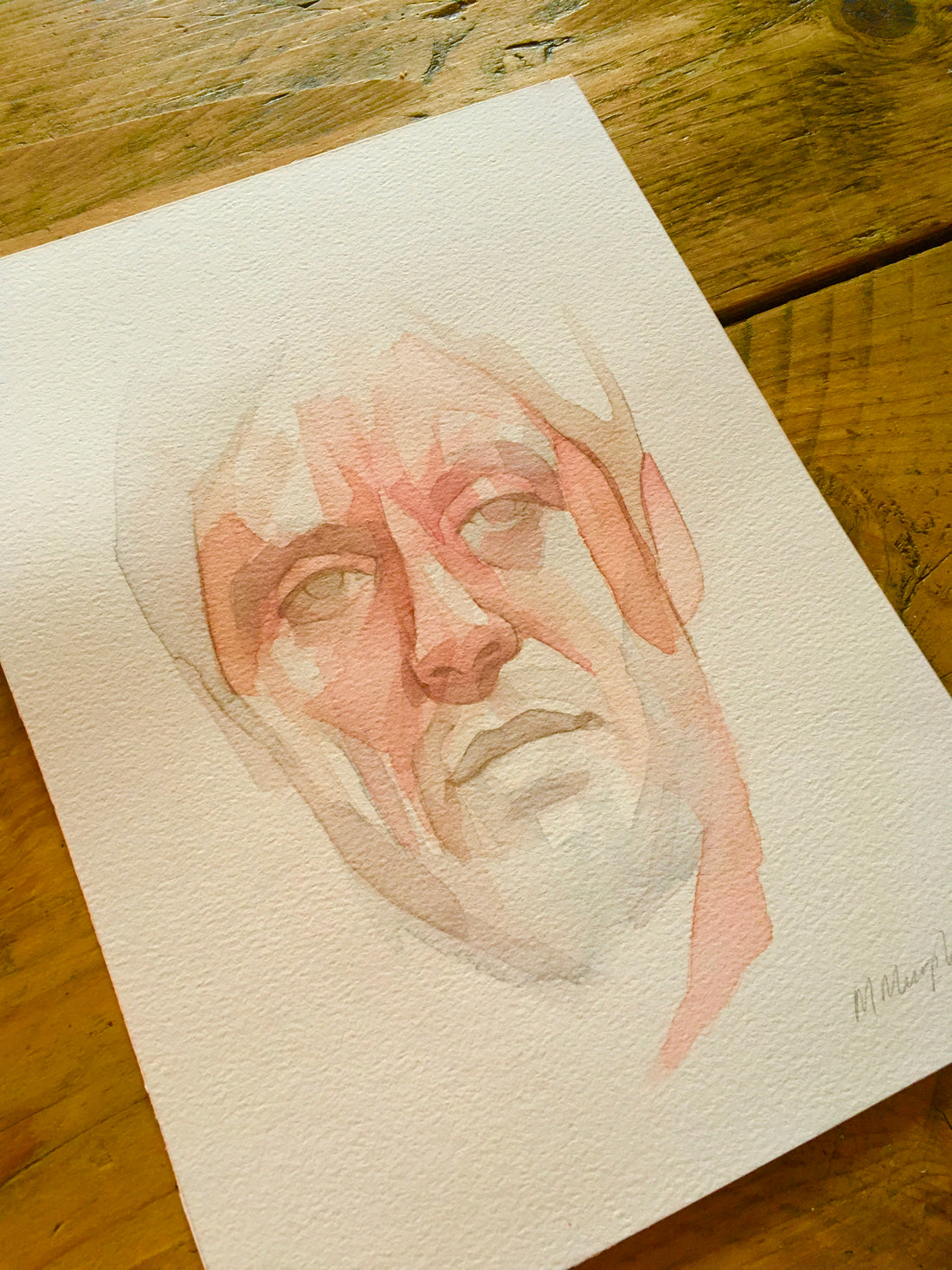 Tony Montana Original watercolour abstract portrait painting