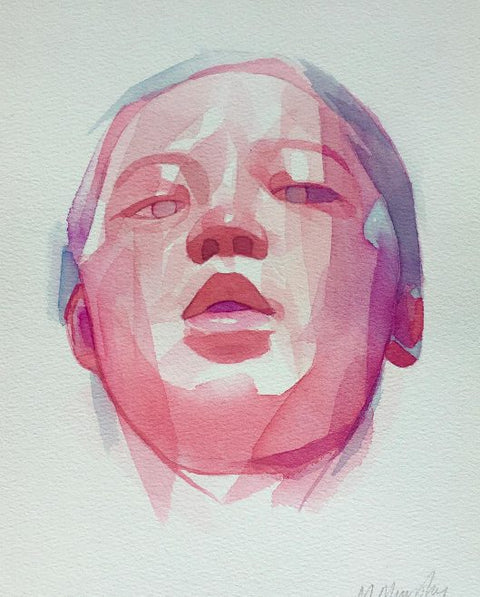 Watercolour portrait by Matt Murphy