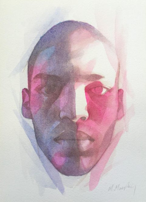 Watercolour portrait by Matt Murphy