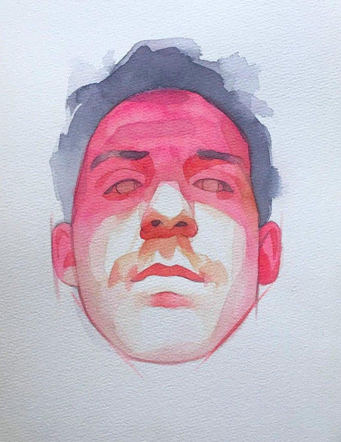 Watercolour portrait by Matt Murphy