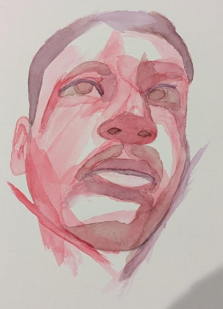 Portrait painted by a student