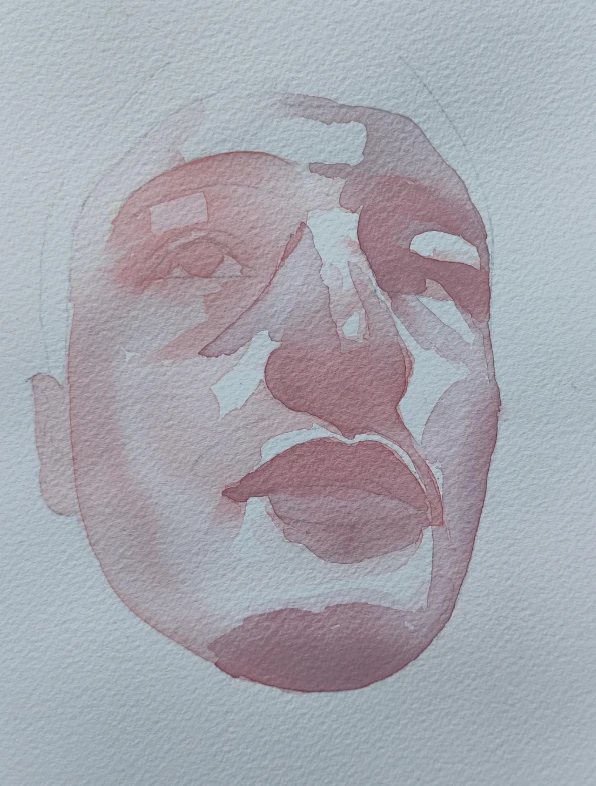 Portrait painted by a student