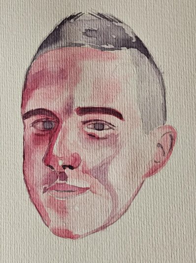 Portrait painted by a student